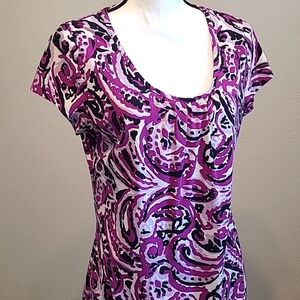 Purple Short Sleeve Lg Top Shirt